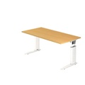 Hammerbacher Schreibtisch US16 160X160CM Buche Weiß