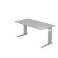 Hammerbacher Schreibtisch US16 160X160CM Grau Silber