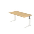 Hammerbacher Schreibtisch US16 160X160CM Ahorn Weiß