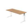 Hammerbacher Schreibtisch US19 180X180CM Eiche, Weiß