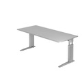 Hammerbacher Schreibtisch US19 180X180CM Grau Silber
