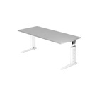 Hammerbacher Schreibtisch US19 180X180CM Grau Weiß