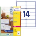 Avery LR7163-100 Universaletiketten A4 99,1 x 38,1 mm 100 Blatt à 14 Etiketten
