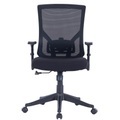 Realspace Chefsessel Vienna Netzstoff, Stoff Schwarz
