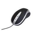 Ativa, Ativa Kabelgebundene Ergonomische Optische Optische Maus AT-2134 Für Rechts- und Linkshänder 1,8 m USB-A Kabel Schwarz, Silber