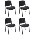Nowy Styl Stapelstuhl PLUS Stoff Grau 4 Stück