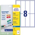 AVERY Zweckform J8875-5 Magnetetiketten 50 x 140 mm Weiss Rechteckig 5 Blatt à 8 Etiketten