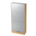 Hammerbacher, Hammerbacher Rollladenschrank SET90 Buche, Silber 900 x 400 x 2.004 mm