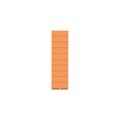 Leitz Beschriftungsschildchen Alpha DIN A4 Orange Karton 6 x 2,1 cm 100 Stück