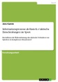 Informationsprozesse als Basis fur taktische Entscheidungen im Sport
