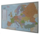undefined, Politische Europakarte auf Kork-Pinnwand