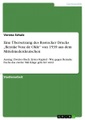 Eine Übersetzung des Rostocker Drucks 