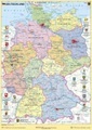 Deutschland politisch mit Bundesländerwappen