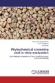 undefined, Phytochemical screening and in vitro evaluation