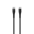 Mako 1m 60W USB-C Nylon Kabel Schwarz