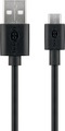 Goobay 1m USB-A auf Micro-USB Kabel Schwarz