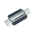 TCO, TCO 210AE09F0TAA03 Dose D-Sub STD 9p Crimpen Kunststoffwinkel, Erdungsblech 90°