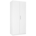 Drehtürenschrank in Weiss
