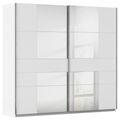 Schwebetürenschrank Caspio Grau/Weiss