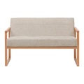 2-sitzer-sofa Malmö Hellgrau Leinenoptik Hellgrau 