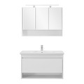 Badezimmer 'Bennett' mit Waschbecken & Spiegelschrank