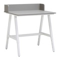 Schreibtisch Emmelie Grau/weiss 80/54-85/60 cm Grau, Weiss 