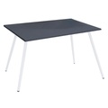 Schreibtisch Salia 138/50/70 cm Anthrazit, Weiss 