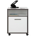 Mömax modern living, Rollcontainer in Grau/Weiss
