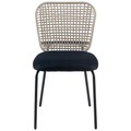 Stuhl Fina in Schwarz/Beige