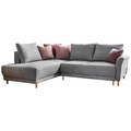 MID.YOU, Eckschlafsofa in Hellgrau ´LOVELY ANNIE´