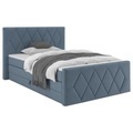 Boxspringbett Josie B Graublau Ca. 140x200cm 140/200 cm Graublau 