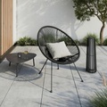 Garten-relaxsessel Uno 1 Schwarz Metall, Kunststoff 