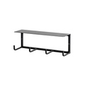 Wandgarderobe Sidney in Schwarz