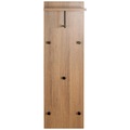 Wandgarderobe Parma in Eichefarben/Schwarz