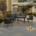 Dining-loungeset Lissa 5-teilig 