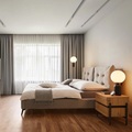 Bessagi Home, Polsterbett 180x200 cm, 'Dreamy', hellgrau