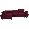 Ecksofa Molina Mini Bordeaux Webstoff Bordeaux 