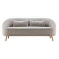 Sofa in Hellgrau inkl. 2 Kissen 'Jannike'