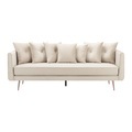 Bessagi Home, Sofa LUIS beige Samt