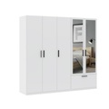 Drehtürenschrank Milos 5T1S2S Weiss