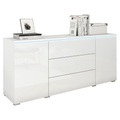 Sideboard Vera Weiss Hochglanz  150/67,9/39,5 cm 3 Schublade(n) 