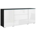Sideboard Vera 150 Anthrazit/weiss  150/67,9/39,5 cm 3 Schublade(n) 