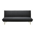 Bettsofa BEN Dunkelgrau Metallfuss