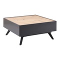 Bessagi Home, Couchtisch Fosco Grau/Eichefarben MDF