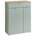 Premium Living, Schuhschrank Bari in Grün/Eiche Artisan