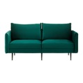Bessagi Home, Sofa grün, 'Yara', Samt