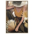 Modern Living, Keilrahmenbild Denise in Beige ca. 60x90cm
