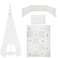 roba Kinderbettgarnitur 4tlg. 100x135cm Fox&Bunny - weiß - Gr.100x135 cm