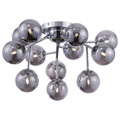 Glaskugel-Deckenlampe Dallas - 12fl, chrom