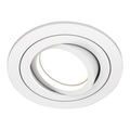Einbaustrahler Atom, GU10, weiß, runder Rahmen